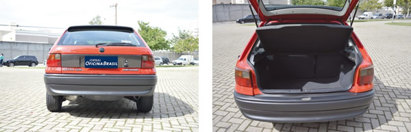 Traseira de desenho arredondado conferia um ar moderno e contemporâneo / Para um modelo hatch o Astra oferece bons 360 litros em seu porta-malas