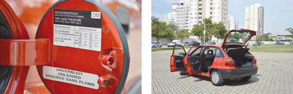 Na tampa de combustível o Astra se mostrava um poliglota, com informações em alemão e inglês / Quatro portas e um grande acesso ao porta-malas, acessibilidade era a palavra de ordem no hatch belga