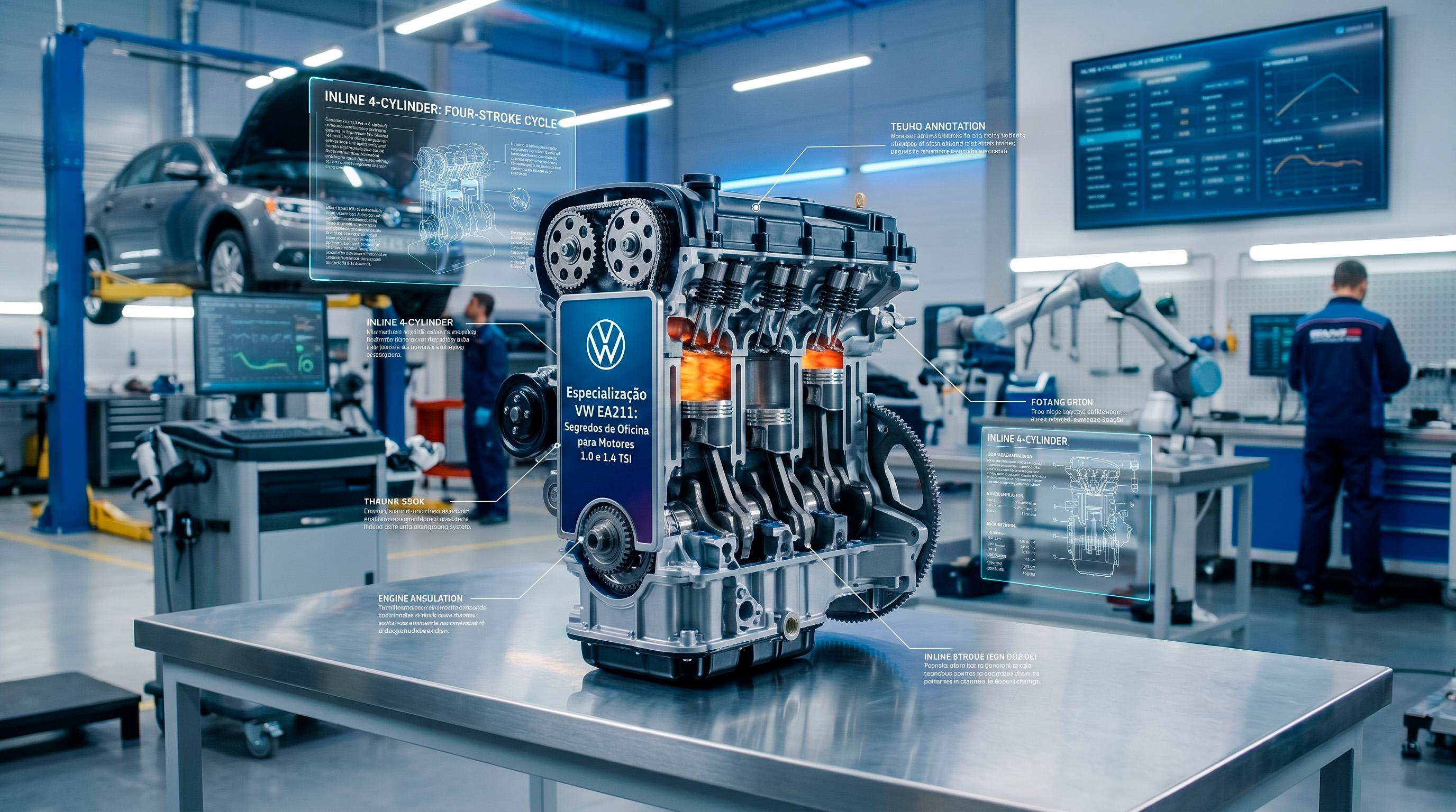 Especialização VW EA211: Segredos de Oficina para Motores 1.0 e 1.4 TSI