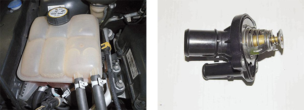 Vazo expansor do líquido de arrefecimento / Válvula termostática