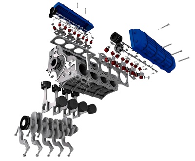 Diagrama Do Motor De Combustao Interna V8 Combustion Car Engine